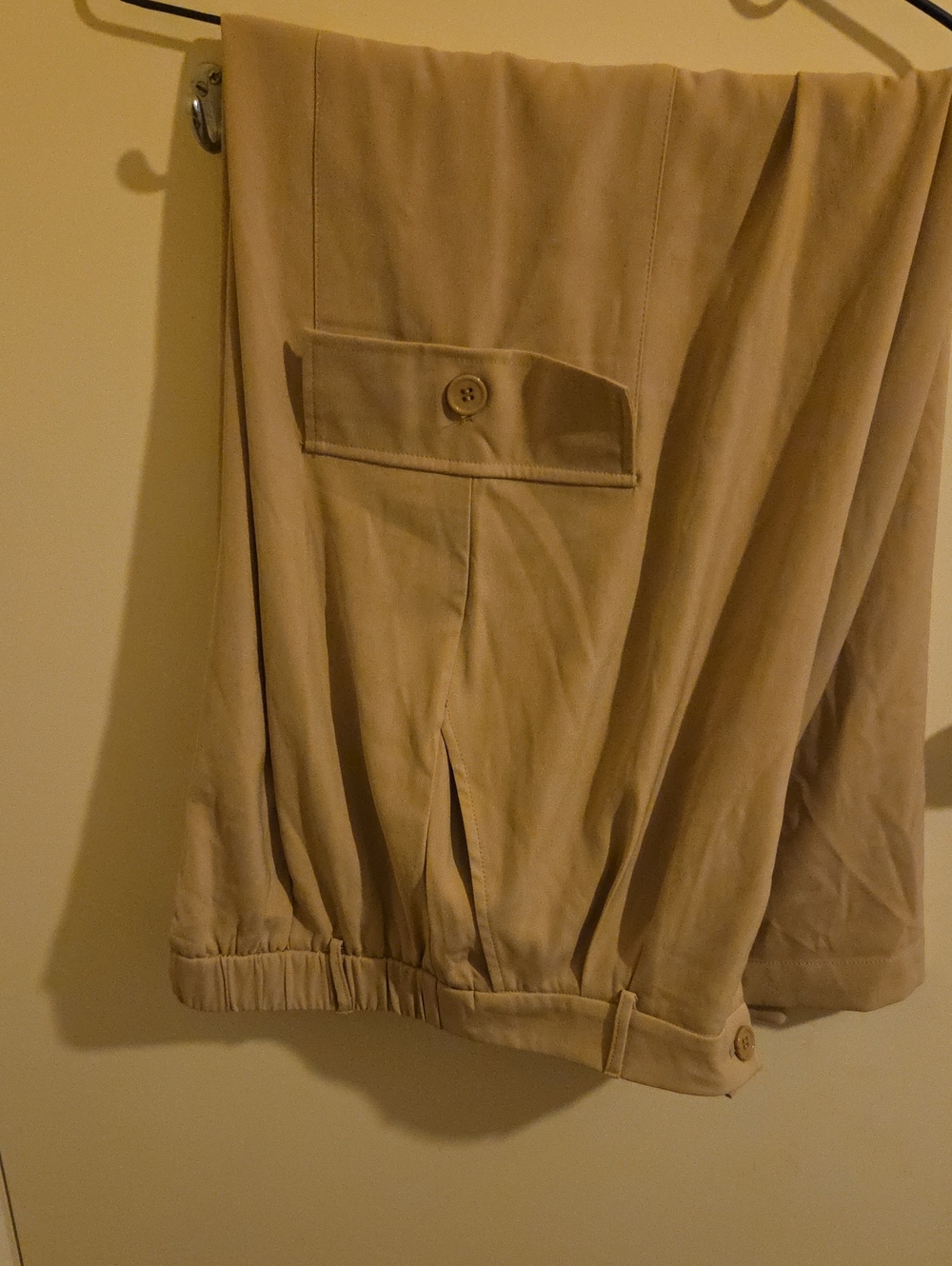 Source Unknown Beige Wide Leg Pants